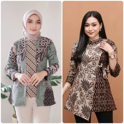 Jual Batik wanita | Batik kerja wanit | Batik wanita modern | Baju ...