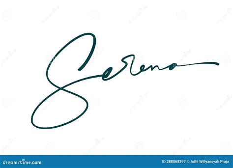 Signature Lettering Alphabet Design Illustration Stock Illustration ...