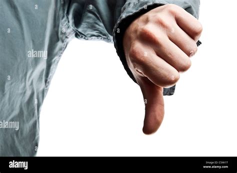 business man showing  sign stock photo alamy