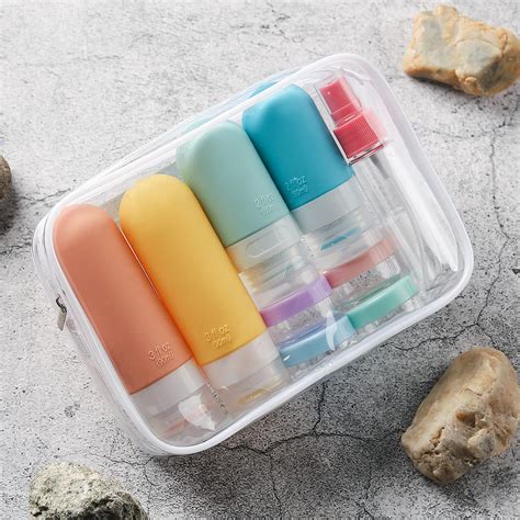 Depoza 16 Pack Travel Bottles Set - TSA Approved Leak Proof Silicone