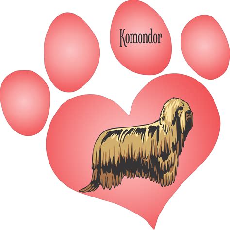 komondor dog decal