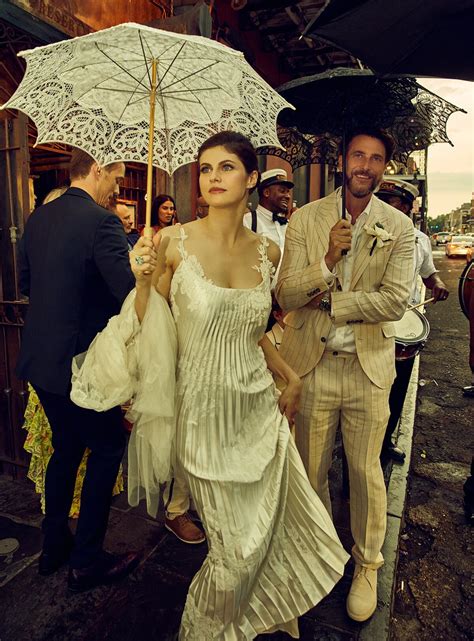 Alexandra Daddario Marries Andrew Form in Silk Gown 'Perfect' for Their