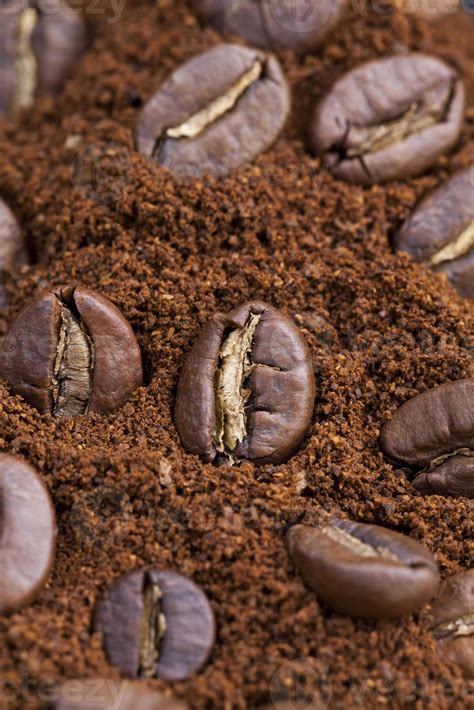 close up of coffee beans for making a real drink 9720034 Stock Photo at ...