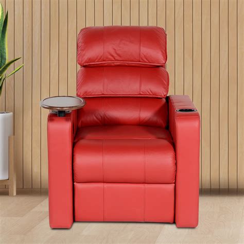 Home Theater Recliner Chair Style-802M Red | Multiplex Cinema Recliner ...