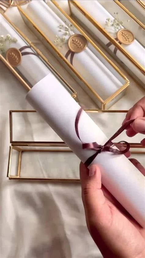 New Box Glass and Metal Scroll Box Wedding Card Invite Birthday