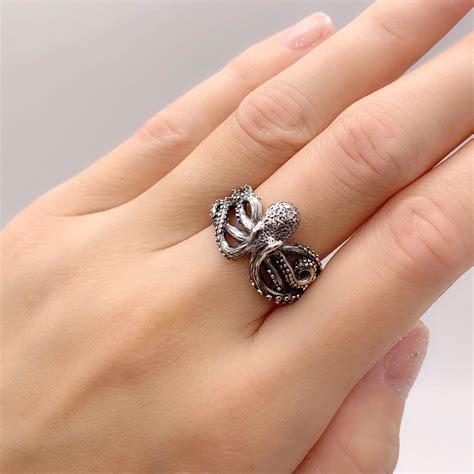 Octopus Ring Solid 925 Sterling Silver Octopus Ring | Etsy