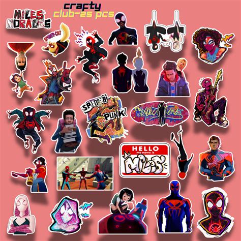jual spiderman stiker sider verse sticker  pcs waterproof
