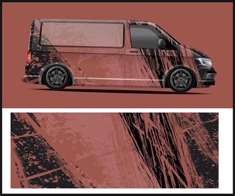 premium vector  van  stripes
