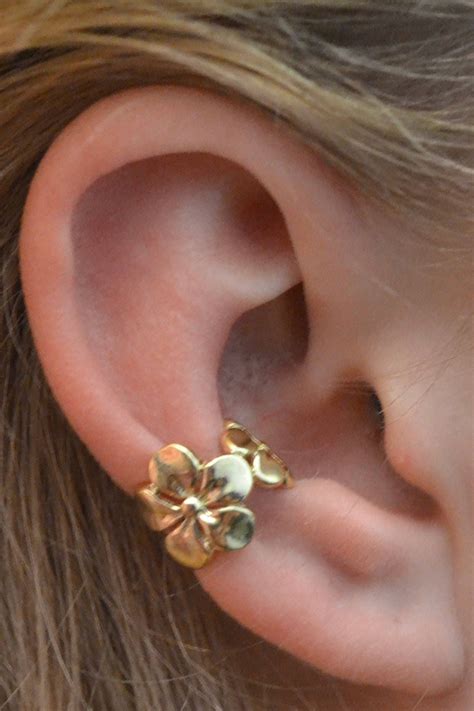 Plumeria • Ear Cuff • Gold Vermeil, Sterling Silver, Rose Gold Vermeil