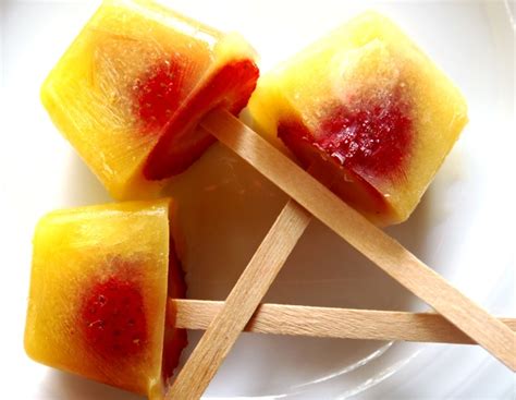 Strawberry Orange Popsicles