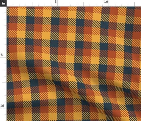 medium fall tartan plaid Fabric | Spoonflower