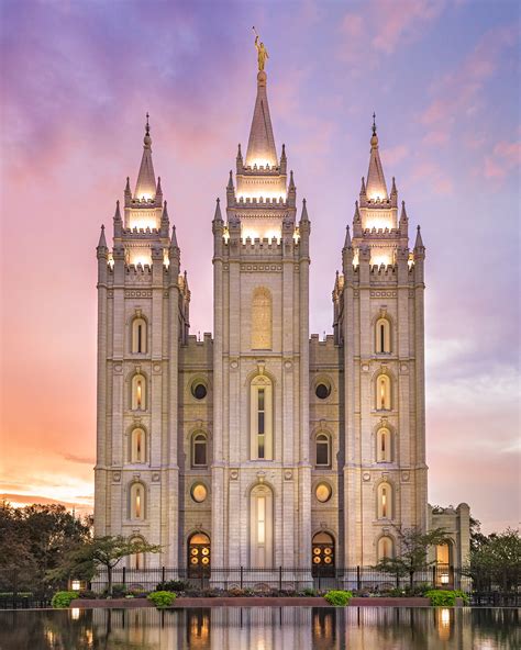 Salt Lake City Temple - Glimmer of Hope by Lance Bertola | Altus Fine Art