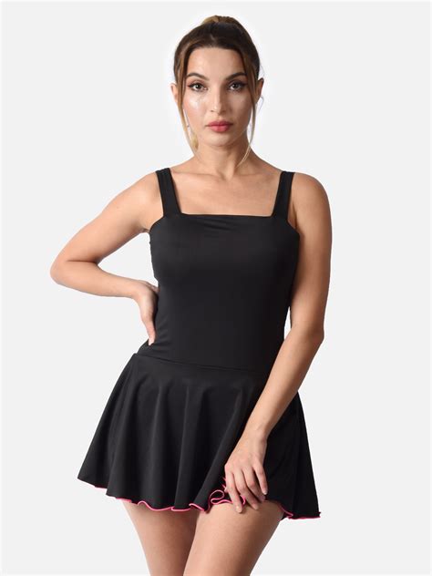 Poftik Black One Piece Swimwear - Buy Hot Women Swimsuit Online