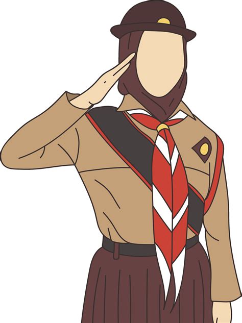 pramuka aka indonesian scout illustration  vector art  vecteezy