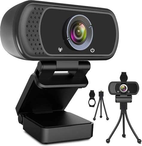 Webcam HD 1080p, webcam de computador USB PC com microfone, laptop