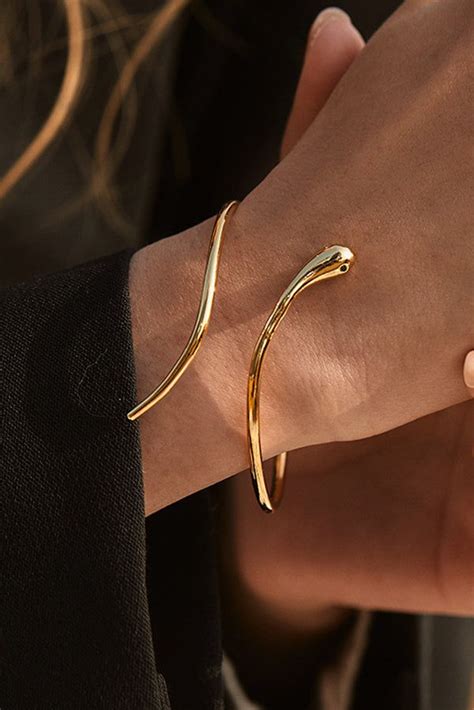 retro fashion stainless steel gold bracelet chic gold metal bracelet