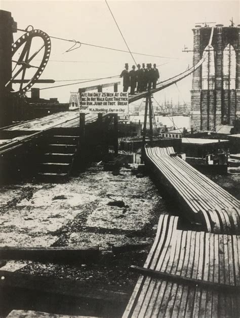 Great East River Bridge (later the Brooklyn Bridge) under construction