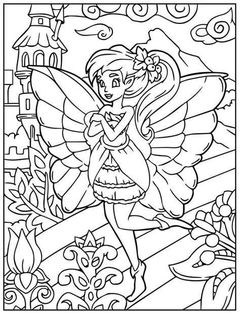 50+ Desenhos de Fada para imprimir e colorir - Como fazer em casa