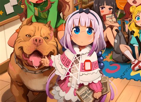 kanna kamui, saikawa riko, and chloe (kobayashi-san chi no maidragon