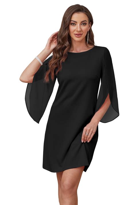 Womens Cocktail Dresses Flutter Sleeve Formal Dresse Wedding Guest