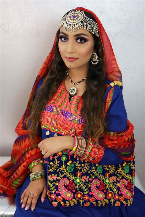 Traditional Pashtun Bridal Look - Colorful Smokey Eye