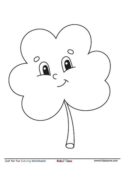 Leaf cartoon coloring page - KidzeZone