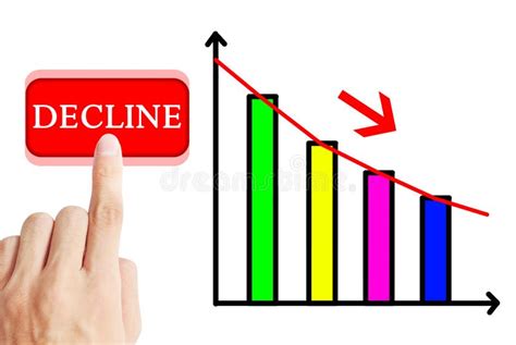 Decline graph stock illustration. Illustration of diagram - 21036246