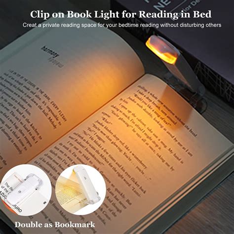 usb mini eye protection folding book clip light led  colours