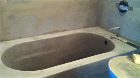 Making a Concrete Bath Tub Part 2- Mold Removal and Finishing - YouTube