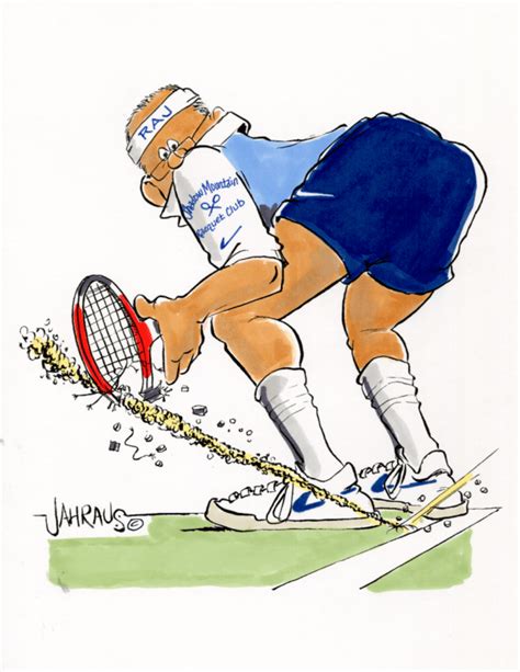 Tennis Serve Cartoon | Funny Gift for Tennis Player.