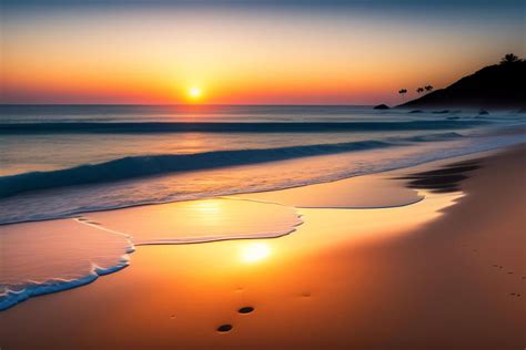 beautiful sunset   beach seascape  beautiful sky