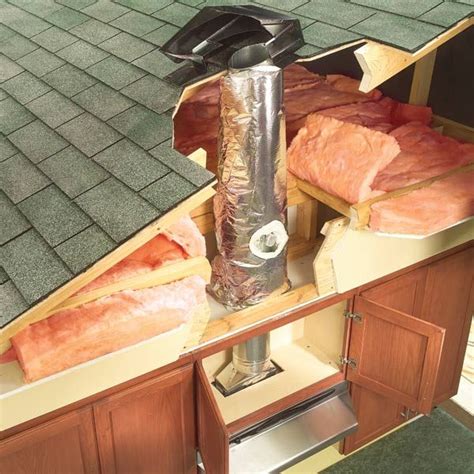 how to install hood vent through wall