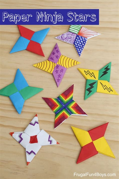 How to Fold Paper Ninja Stars - Frugal Fun For Boys and Girls