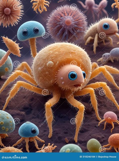 Scientific Microscopic Image, Depicting the Complex, Very Cute Little