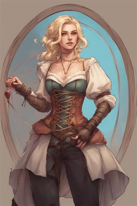 Blond Haired Fantasy Bard by KitsuneFX on DeviantArt