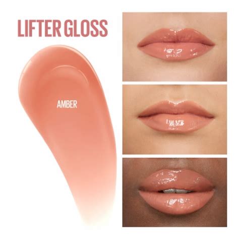 Maybelline Lifter Gloss With Hyaluronic Acid 7 Amber, 0.18 fl oz ...