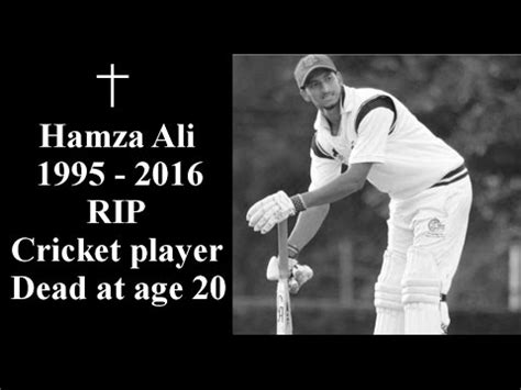 Hamza Ali English cricketer Died at age 20 years old drawing clip - YouTube