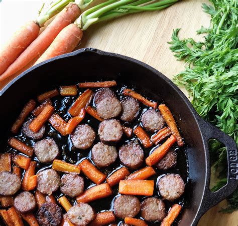 Garlic Honey Roasted Carrots & Sweet Premio Sausage | Premio