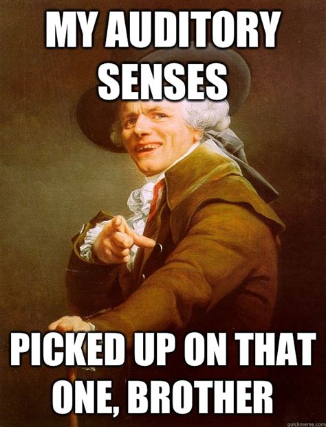 auditory senses picked     brother joseph ducreux