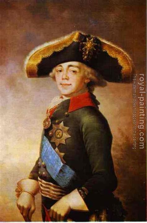 Portrait of Paul I, Emperor of Russia II by Vladimir Borovikovsky | Oil ...