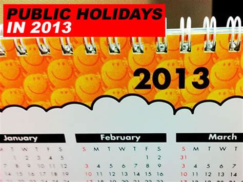 important public holidays