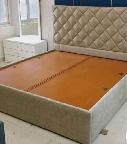 sheesham wood king size high  wooden double bed  storage  rs